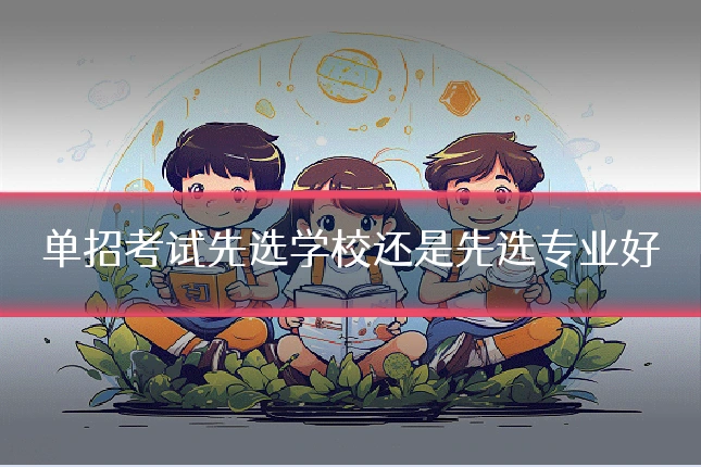 单招考试先选学校还是先选专业好