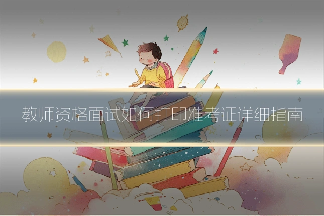 教师资格面试如何打印准考证详细指南
