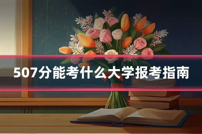 507分能考什么大学报考指南