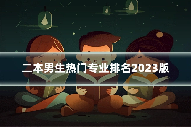 二本男生热门专业排名2023版