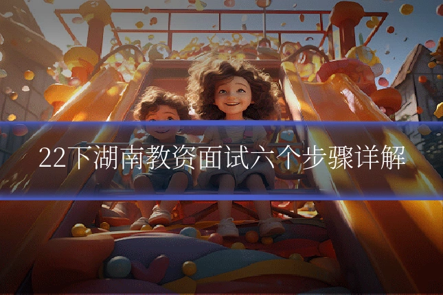 22下湖南教资面试六个步骤详解