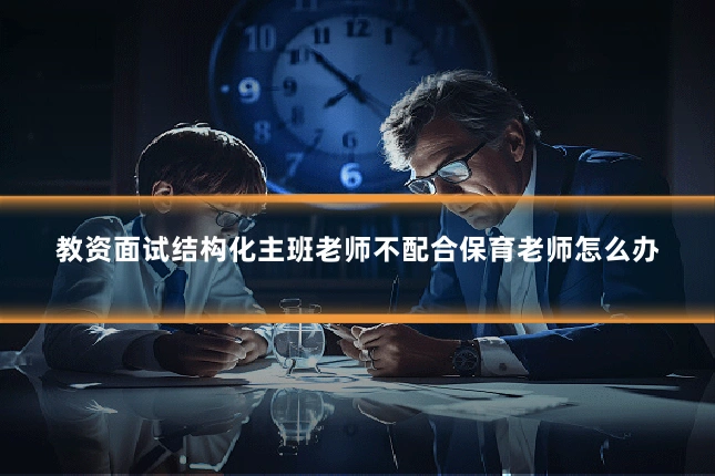 教资面试结构化主班老师不配合保育老师怎么办