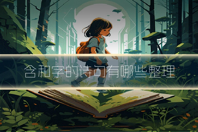含和字的诗句有哪些整理