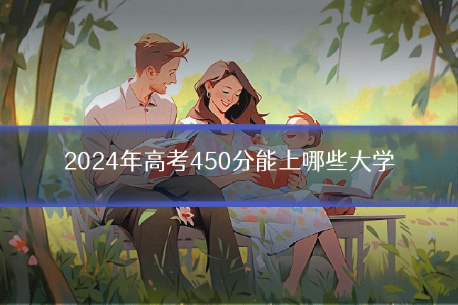 2024年高考450分能上哪些大学