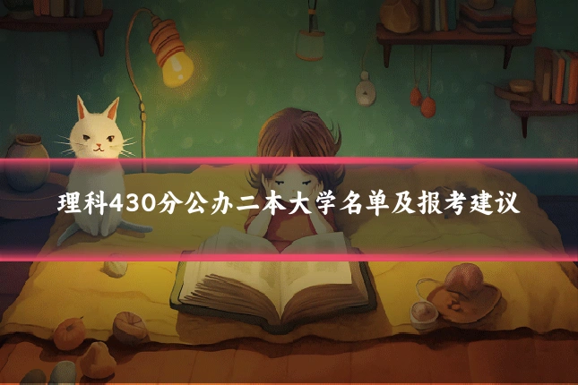 理科430分公办二本大学名单及报考建议