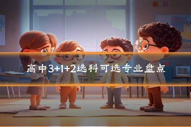 高中3+1+2选科可选专业盘点