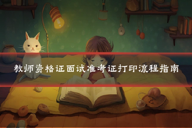 教师资格证面试准考证打印流程指南