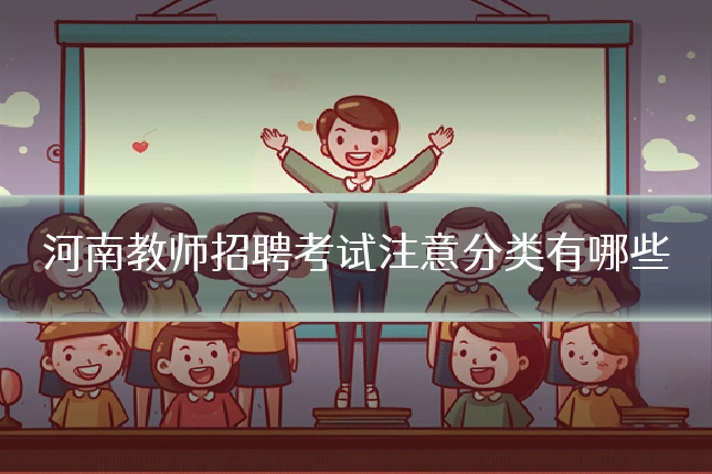 河南教师招聘考试注意分类有哪些