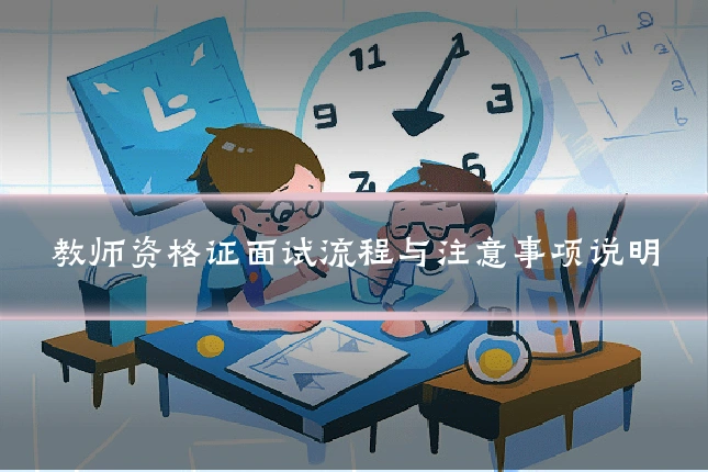 教师资格证面试流程与注意事项说明