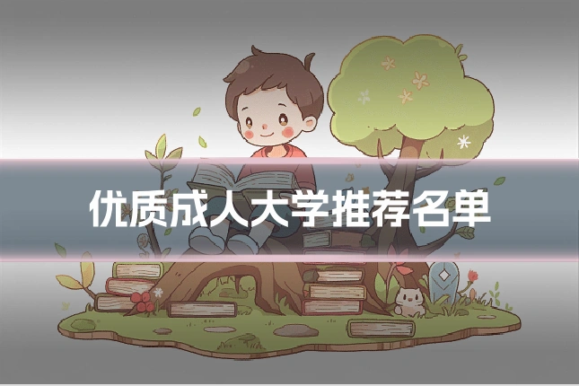 优质成人大学推荐名单