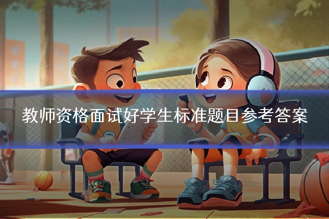 教师资格面试好学生标准题目参考答案