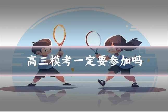 高三模考一定要参加吗