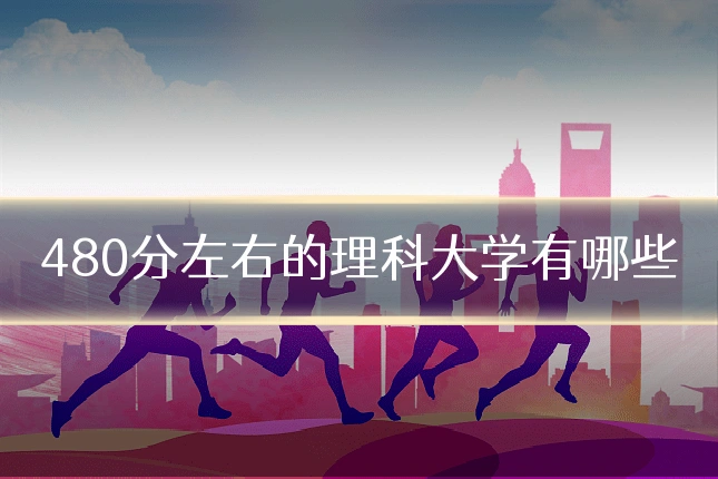 480分左右的理科大学有哪些
