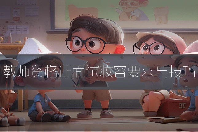 教师资格证面试妆容要求与技巧