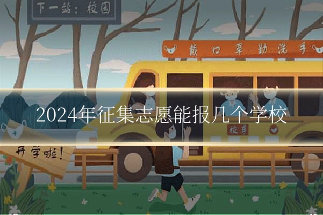 2024年征集志愿能报几个学校