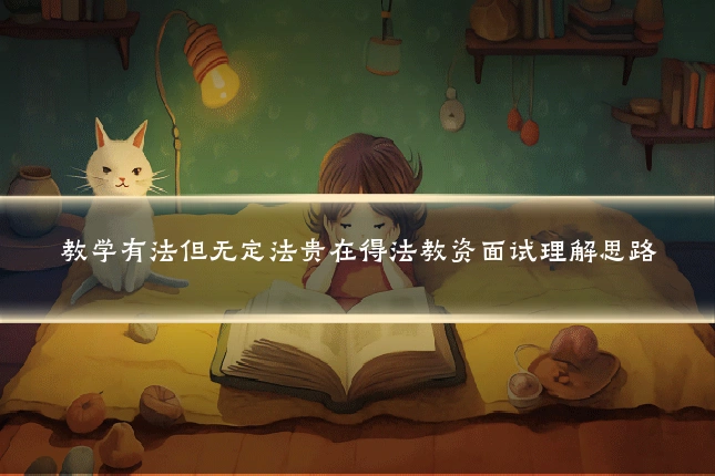 教学有法但无定法贵在得法教资面试理解思路