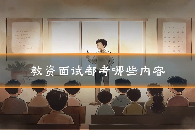 教资面试都考哪些内容