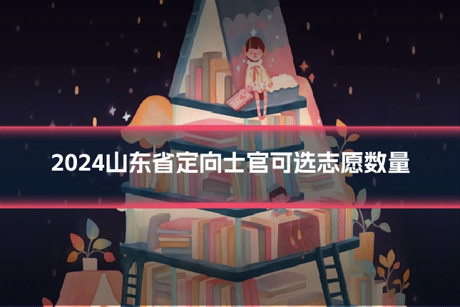 2024山东省定向士官可选志愿数量