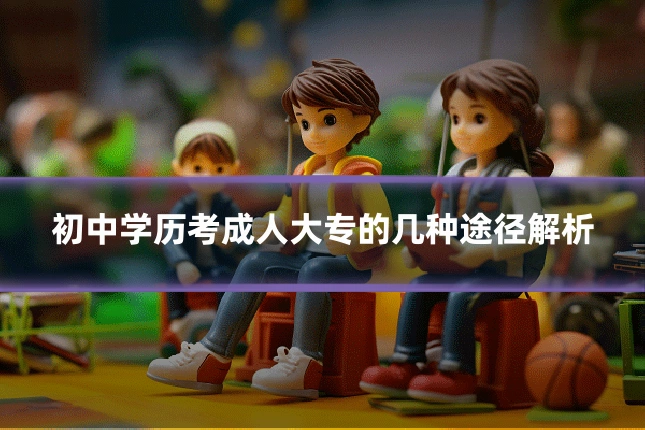 初中学历考成人大专的几种途径解析