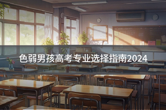色弱男孩高考专业选择指南2024