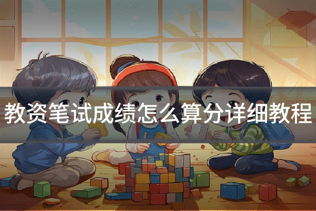教资笔试成绩怎么算分详细教程