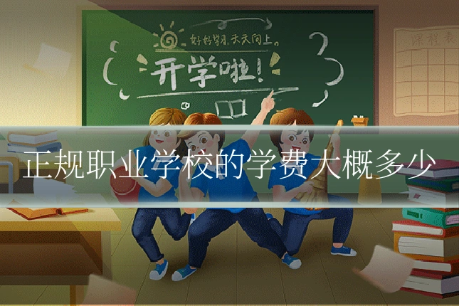 正规职业学校的学费大概多少