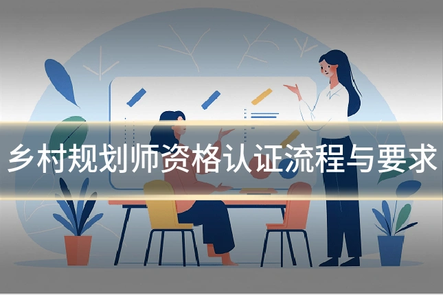 乡村规划师资格认证流程与要求