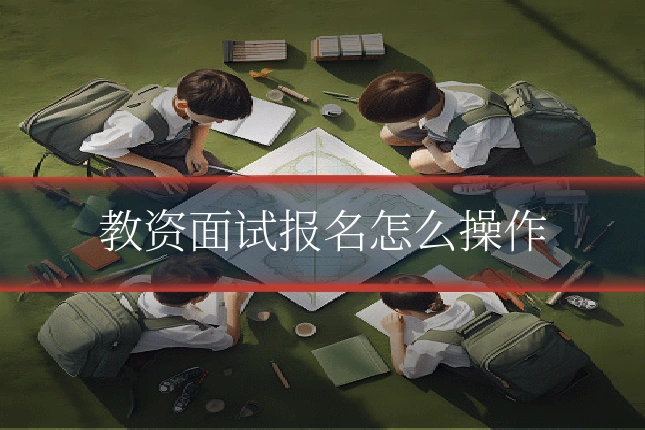 教资面试报名怎么操作