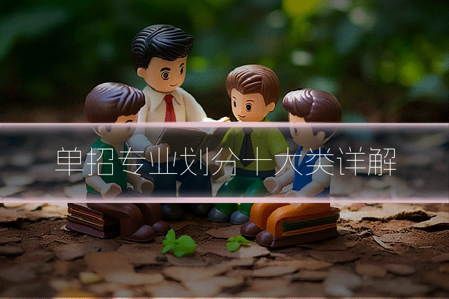 单招专业划分十大类详解