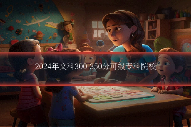 2024年文科300-350分可报专科院校