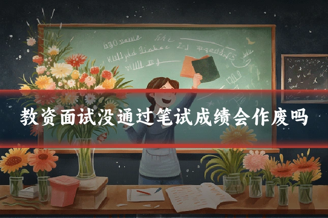 教资面试没通过笔试成绩会作废吗
