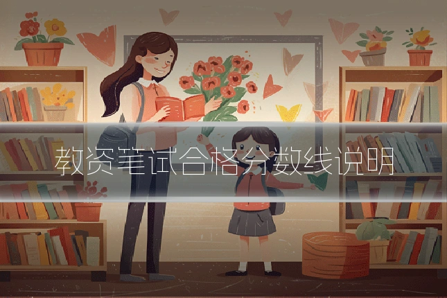 教资笔试合格分数线说明