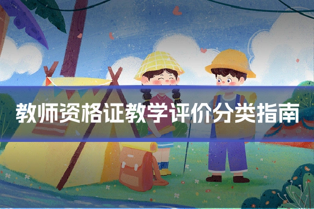 教师资格证教学评价分类指南