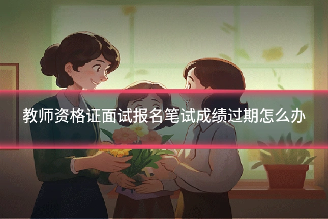 教师资格证面试报名笔试成绩过期怎么办