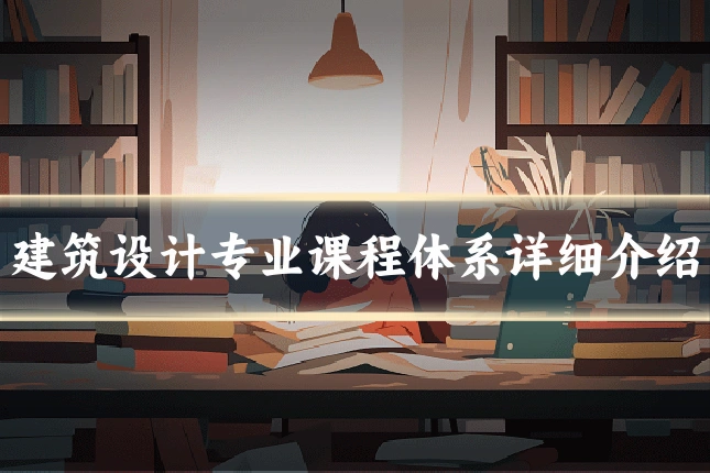 建筑设计专业课程体系详细介绍