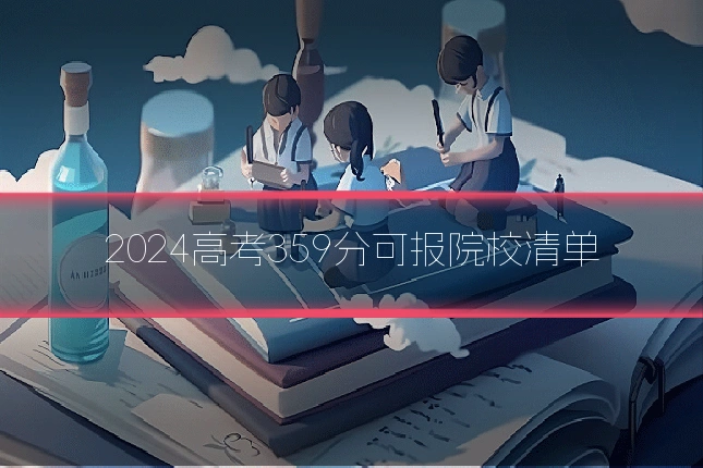 2024高考359分可报院校清单
