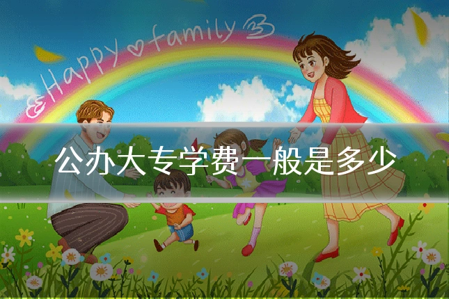 公办大专学费一般是多少