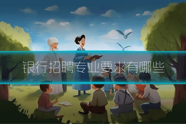 银行招聘专业要求有哪些
