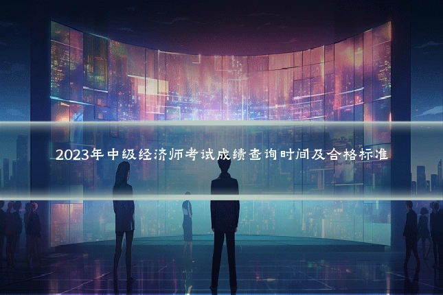 2023年中级经济师考试成绩查询时间及合格标准