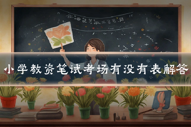 小学教资笔试考场有没有表解答