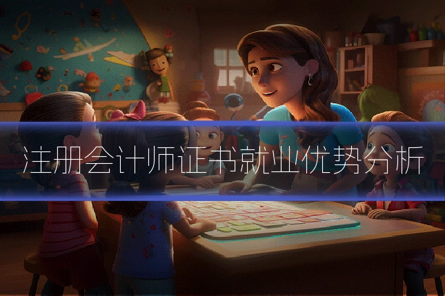 注册会计师证书就业优势分析