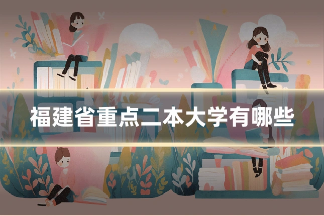 福建省重点二本大学有哪些