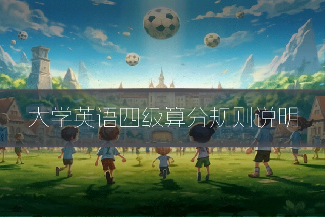 大学英语四级算分规则说明