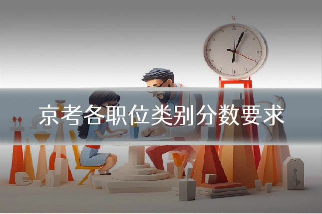 京考各职位类别分数要求