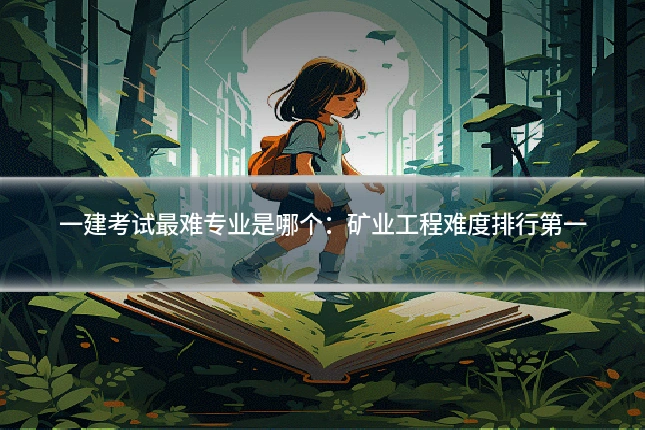 一建考试最难专业是哪个:矿业工程难度排行第一