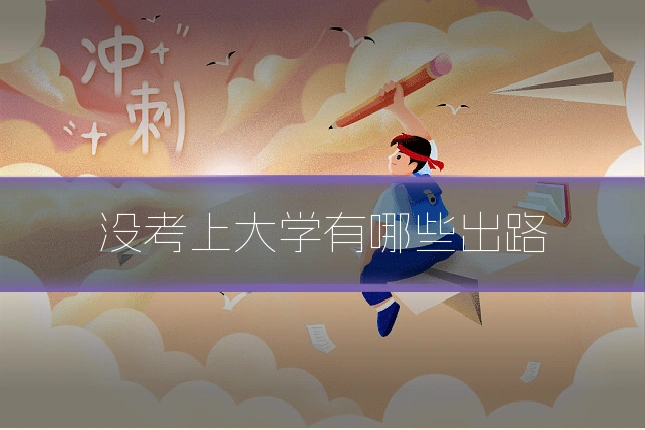 没考上大学有哪些出路