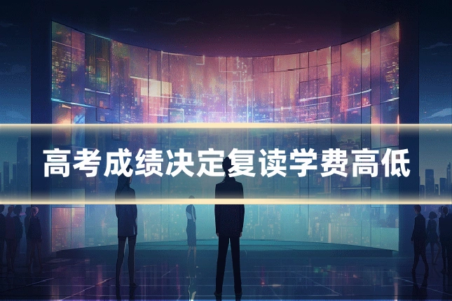 高考成绩决定复读学费高低