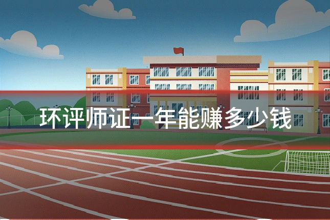环评师证一年能赚多少钱