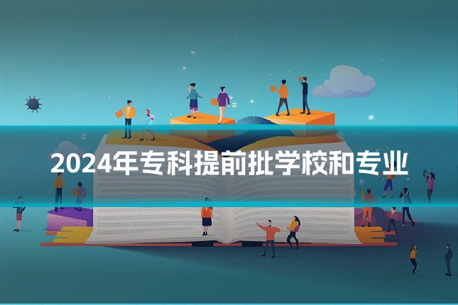 2024年专科提前批学校和专业