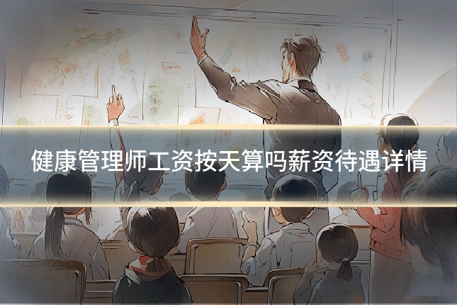 健康管理师工资按天算吗薪资待遇详情